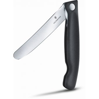  Нож кухонный Victorinox Swiss Classic (6.7803) стальной для овощей лезв.110мм прямая заточка черный 