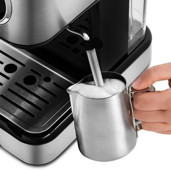  Кофеварка Kitfort KT-765 серебристый/черный 