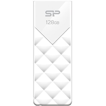  Флеш накопитель 128Gb Silicon Power Blaze B03 SP128GBUF3B03V1W, USB 3.2, Белый 