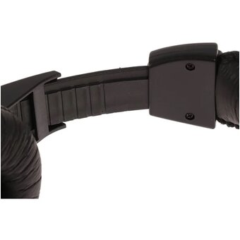  УЦ Наушники Ritmix RH-524 Black, мониторный тип, мягкий кожзам, O40 мм, 3.5 mm jack, кабель: 2 м (ПУ) 