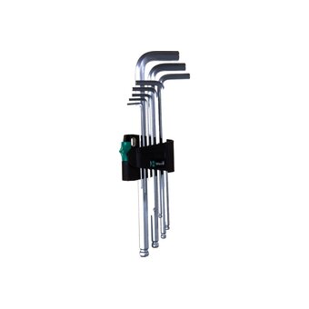  Набор ключей шестигранных WERA WE-022087 Г-образных 950 PKL/9 SM N Clip 9TLG/9 PCS 
