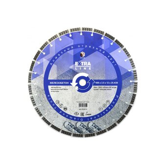  Алмазный диск Diam Железобетон Extra Line 400x3,5x12x25,4/20 000614 