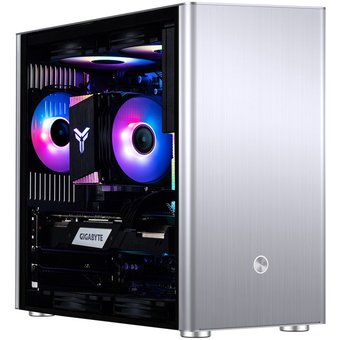  Корпус Jonsbo V9 без БП, боковая панель из закаленного стекла, mini-ITX, micro-ATX, SFX, серебристый 