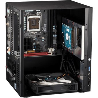  Корпус Jonsbo C2 без БП, mini-ITX, micro-ATX, черный 