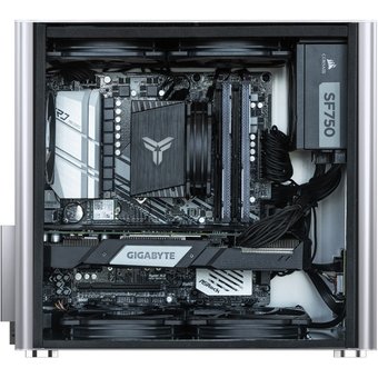  Корпус Jonsbo V9 без БП, боковая панель из закаленного стекла, mini-ITX, micro-ATX, SFX, серебристый 