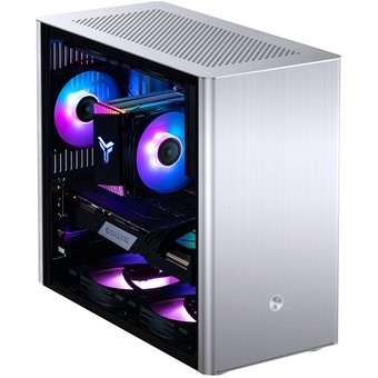  Корпус Jonsbo V9 без БП, боковая панель из закаленного стекла, mini-ITX, micro-ATX, SFX, серебристый 