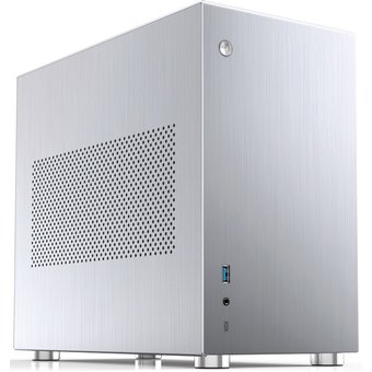  Корпус Jonsbo V10-A Silver без БП, mini-ITX, серебристый 