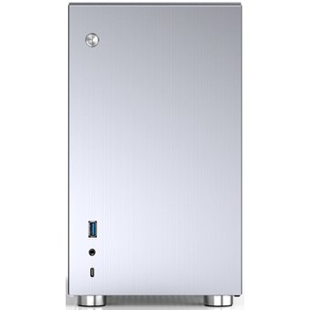  Корпус Jonsbo V10-A Silver без БП, mini-ITX, серебристый 