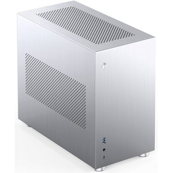  Корпус Jonsbo V10-A Silver без БП, mini-ITX, серебристый 