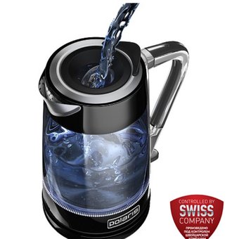  Чайник Polaris PWK 1715 CGL черный глянец 