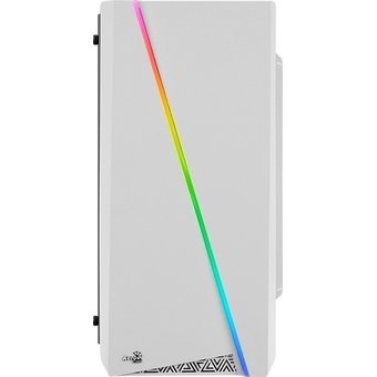  Корпус Aerocool Cylon Mini White BG Tempered Glass без БП, mATX, боковое окно, закаленное стекло, RGB, белый 