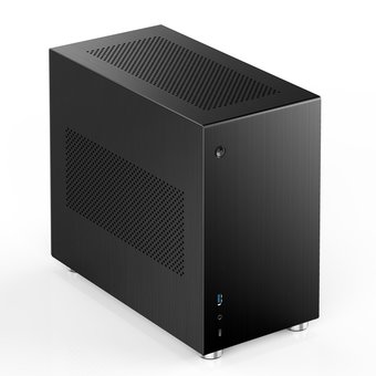  Корпус Jonsbo V10-A Black без БП, mini-ITX, черный 