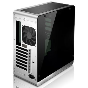  Корпус Jonsbo UMX4W Silver без БП, боковая панель из закаленного стекла, mini-ITX, micro-ATX, ATX, серебристый 