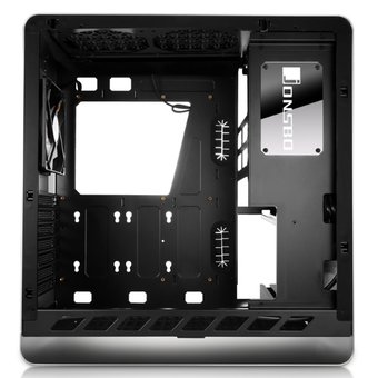  Корпус Jonsbo UMX4W Silver без БП, боковая панель из закаленного стекла, mini-ITX, micro-ATX, ATX, серебристый 