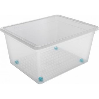  Ящик для хранения Funbox Basic 47396 37л с крышкой на колесах 