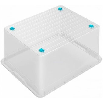  Ящик для хранения Funbox Basic 47396 37л с крышкой на колесах 