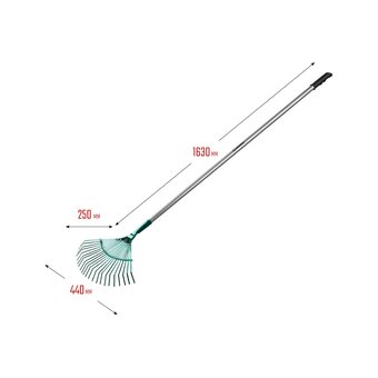  Грабли GRINDA ProLine 39586 с алюминиевым черенком 