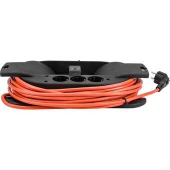 Удлинитель Gigant Professional 80052 на каучуковой рамке с/зКГ 3x2,5 4000Вт 3 розетки 10м 