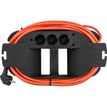  Удлинитель Gigant Professional 80052 на каучуковой рамке с/зКГ 3x2,5 4000Вт 3 розетки 10м 