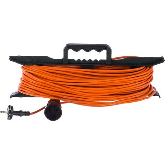  Удлинитель силовой GLANZEN ER-50-001 на рамке штепс. гнездо ПВС 2*0.75 50м 00012316 