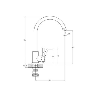  Смеситель для кухни Solone EZA4-D090 