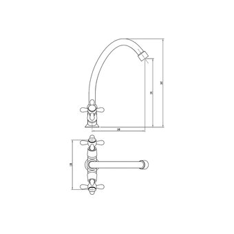  Смеситель для кухни СоюзКран SK01-T204 567-063 хром/цинк 