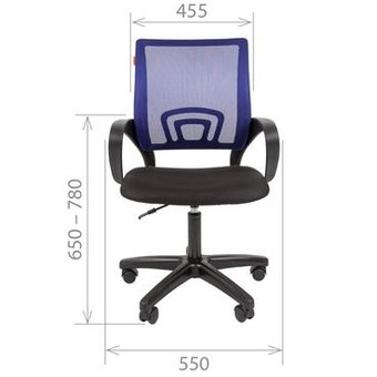  Офисное кресло Chairman 696 V Россия TW-01 черный 