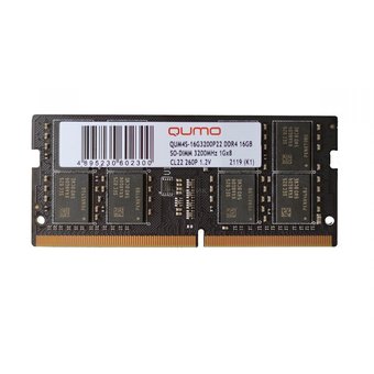  ОЗУ QUMO QUM4S-16G3200P22 SO-DIMM DDR4 16GB 3200MHz 1Gx8 CL22 