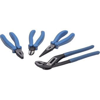  Набор King Tony пассатижей, плоскогубцев и бокорезов 42104GP01 4 предмета 