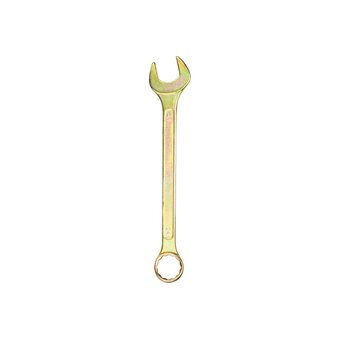  Ключ комбинированный REXANT 12-5815-2 24мм, желтый цинк 