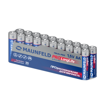  Батарейки Maunfeld Pro Long Life Alkaline AA(LR6) MBLR6-PB20 спайка 20шт 