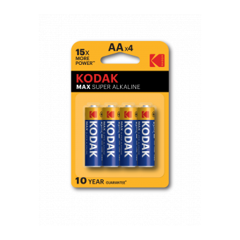  Батарейки Kodak MAX LR6-4BL (KAA-4 ) (80/400/17600) 