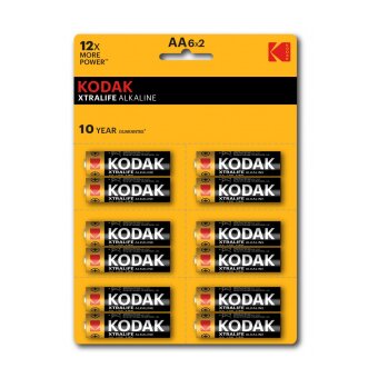  Батарейки Kodak LR6-12BL perforated (6x2BL) XtraLife (KAA-2x6 perf) (144/576/18432) 