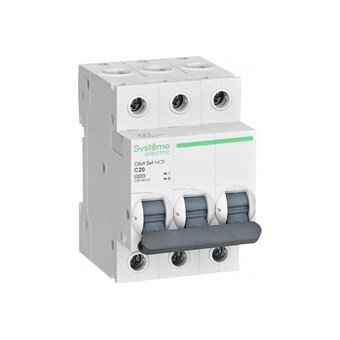  Выключатель автоматический Systeme electric City9 Set C9F34320 (АВ) С 20А 3P 4.5kA 400В 