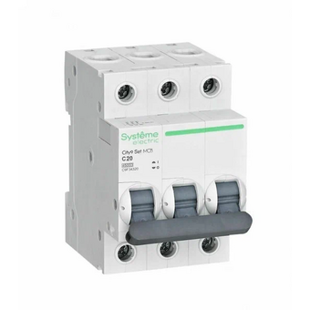  Выключатель автоматический Systeme electric City9 Set C9F34320 (АВ) С 20А 3P 4.5kA 400В 