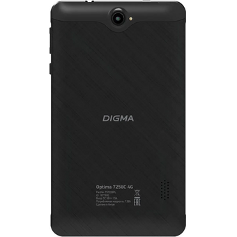  Планшет Digma Optima 7258C 4G (TS7226PL) RAM2Gb ROM32Gb черный 