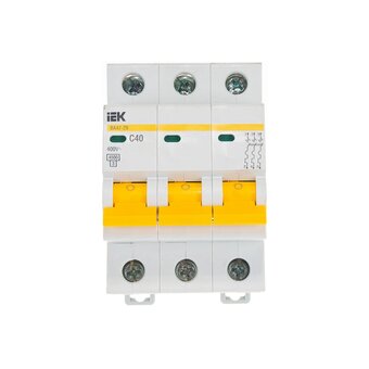  Выключатель автоматический IEK ВА47-29 (MVA20-3-040-C) 3Р 40А 4,5кА х-ка С 