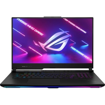  Ноутбук ASUS Rog Strix Scar 17 G733PY-LL002 (90NR0DB4-M00160) Ryzen 9 7945HX 32Gb SSD 1Tb RTX 4090 16Gb 17,3 QHD IPS 90Вт*ч No OS black 