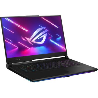  Ноутбук ASUS Rog Strix Scar 17 G733PY-LL002 (90NR0DB4-M00160) Ryzen 9 7945HX 32Gb SSD 1Tb RTX 4090 16Gb 17,3 QHD IPS 90Вт*ч No OS black 