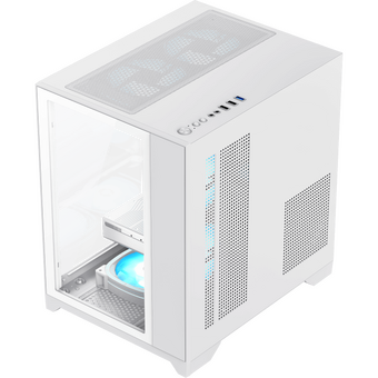  Корпус GameMax Infinity Mini White без БП (Micro ATX, Белый, 1*USB 3.0, 2*USB 2.0, Зак. стекло) 