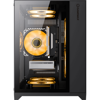  Корпус GameMax Infinity Mini Black без БП (Micro ATX, Черный, 1*USB 3.0, 2*USB 2.0, Зак. стекло) 