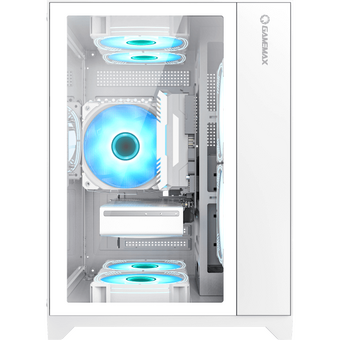  Корпус GameMax Infinity Mini White без БП (Micro ATX, Белый, 1*USB 3.0, 2*USB 2.0, Зак. стекло) 