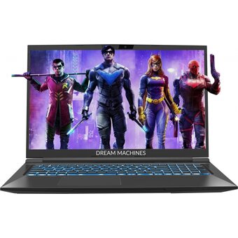 Ноутбук Dream Machines RT3070-15KZ30 Ryzen 5 5600X 16Gb SSD 1Tb nVidia RTX 3070 для ноутбуков 8Gb 15,6 FHD Cam 62Вт*ч No OS Черный 