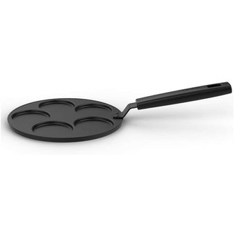  Сковорода блинная Fiskars Hard Face 1052234 круглая 24см ручка несъемная (без крышки) черный 