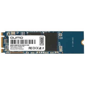  SSD QUMO Q3DT-240GMSY-M2 240GB M2 2280 Novation TLC 3D R/W 560/530; 52K/72K IOPS; MAS1102A OEM 