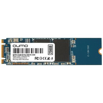  SSD QUMO Q3DT-256GMSY-M2 256GB M2 2280 Novation TLC 3D R/W 560/530; 52K/72K IOPS; MAS1102A OEM 
