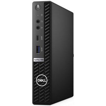  ПК Dell Optiplex 7080-6871 Micro i5 10500 (3.1)/8Gb/SSD256Gb/UHDG 630/Linux/GbitEth/WiFi/BT/180W/клавиатура/мышь/черный 
