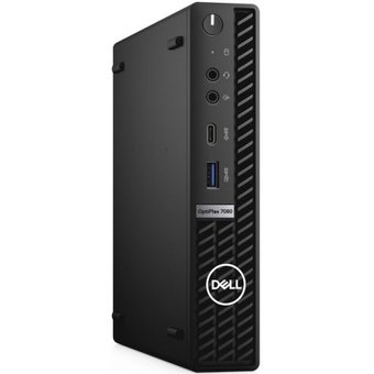  ПК Dell Optiplex 7080-6871 Micro i5 10500 (3.1)/8Gb/SSD256Gb/UHDG 630/Linux/GbitEth/WiFi/BT/180W/клавиатура/мышь/черный 