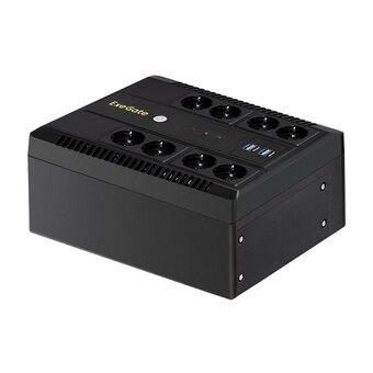  ИБП ExeGate Neo NNB-850.LED.AVR.8SH.CH (EX295012RUS) 850VA/510W, LED, AVR, 8*Schuko, 4*USB-порта для зарядки, Black 