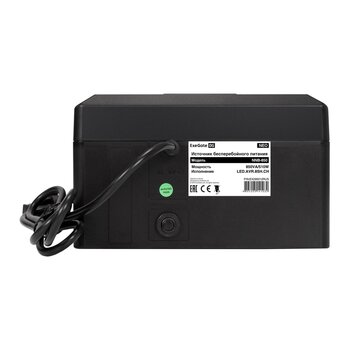  ИБП ExeGate Neo NNB-850.LED.AVR.8SH.CH (EX295012RUS) 850VA/510W, LED, AVR, 8*Schuko, 4*USB-порта для зарядки, Black 